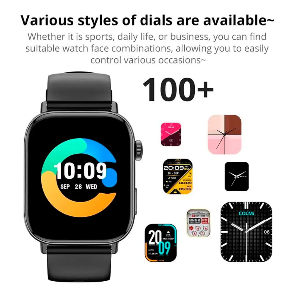 Colmi C8 Max C Series Smartklokke, Black