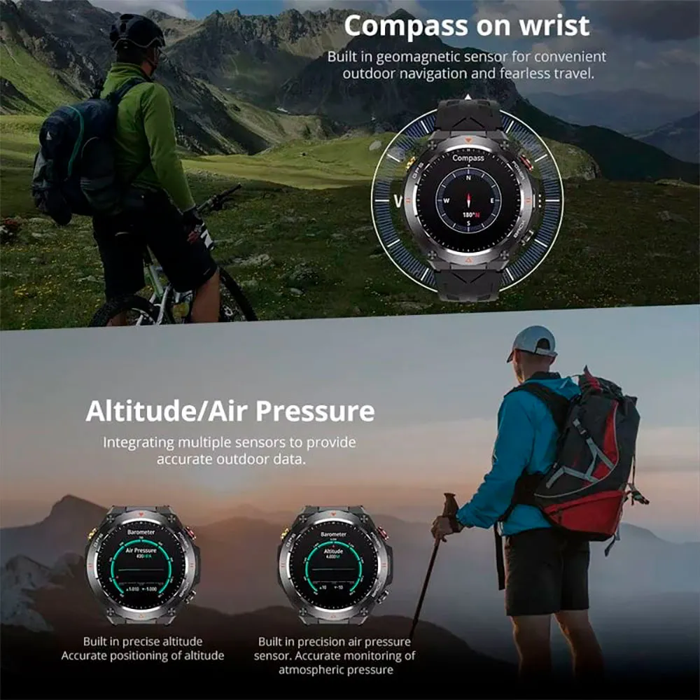 Colmi V75 Smartklokke, Black
