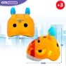 Color Baby Superthings 3d Smash Crash Scooter Hull Juniorhjelm, Orange