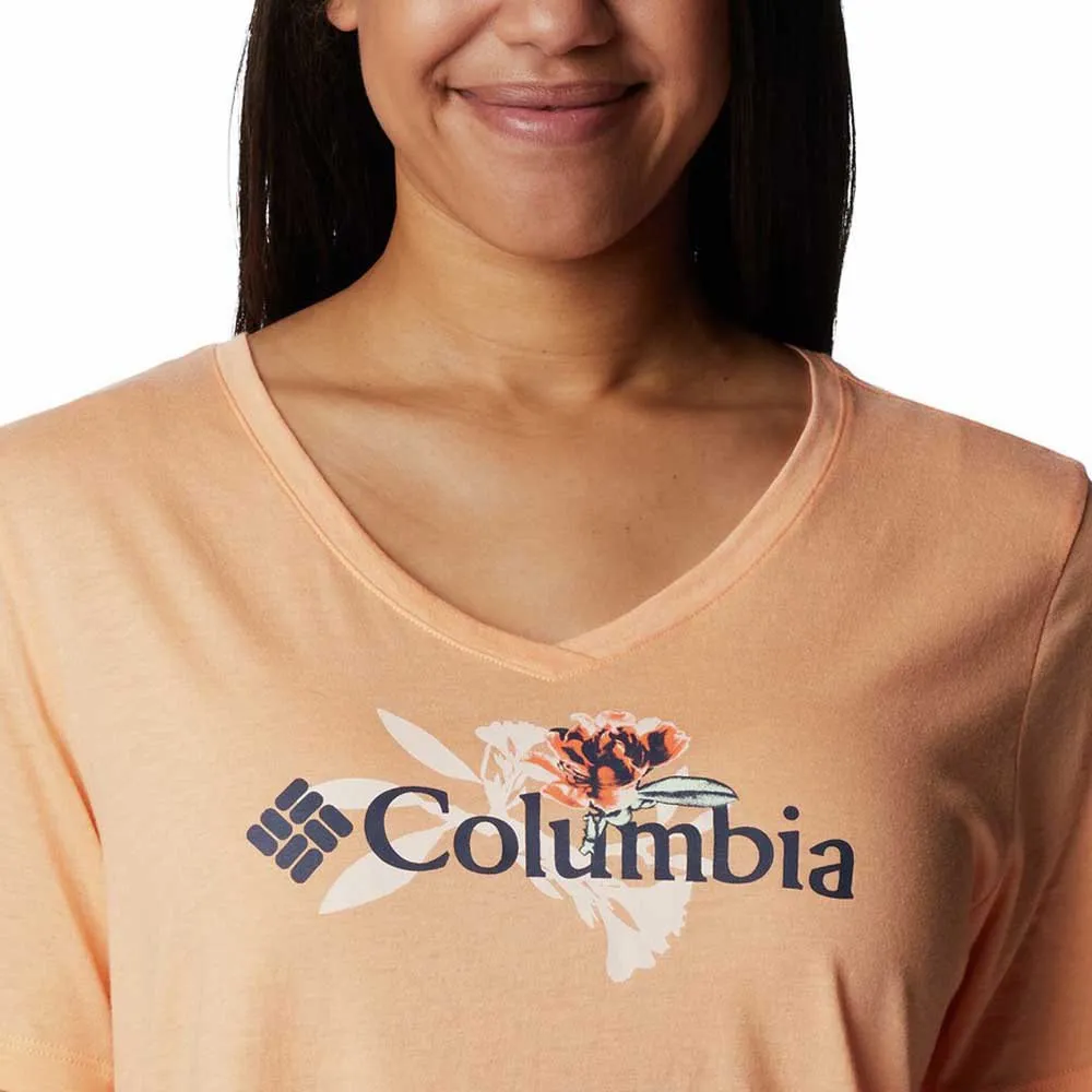 Columbia Bluebird Day™ Relaxed Kortarmet T-skjorte, Peach hthr / jub