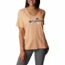 Columbia Bluebird Day™ Relaxed Kortarmet T-skjorte, Peach hthr / jub