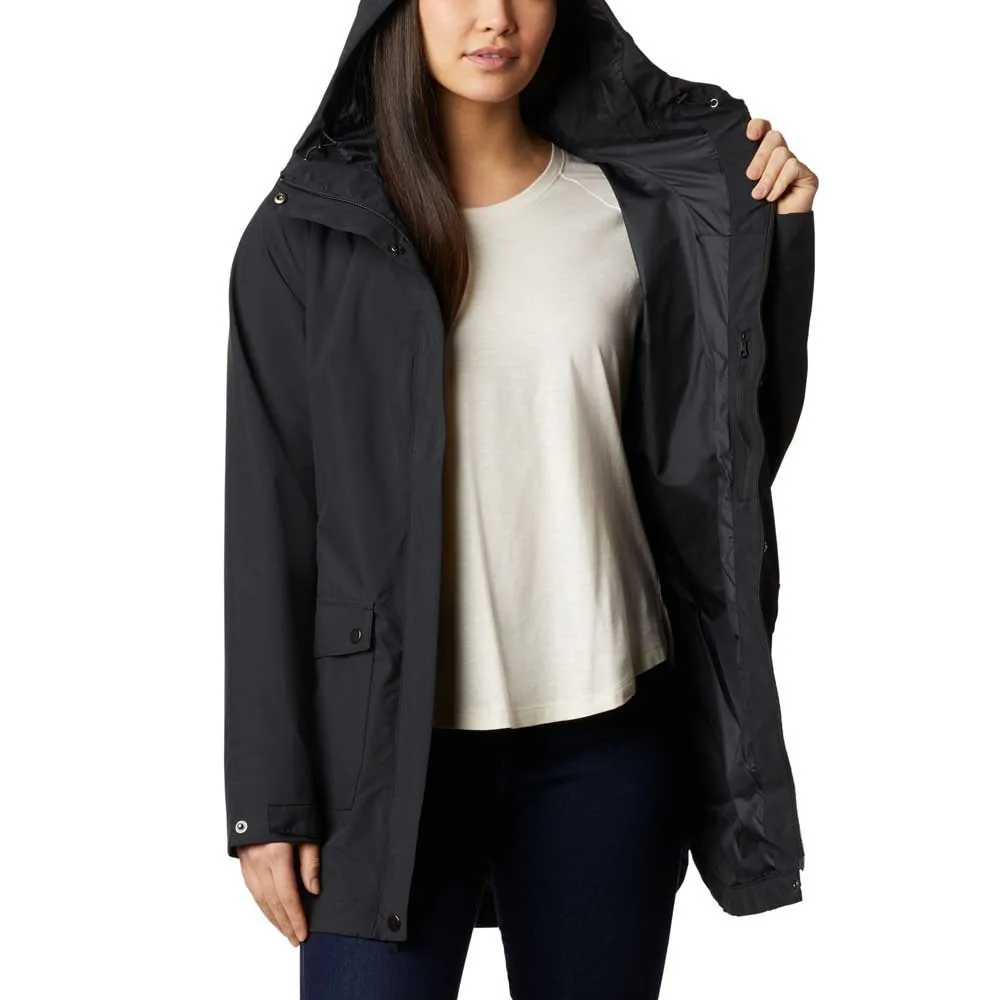 Columbia Here And There Trench Jakke, Black Columbia Here And There Trench Jakke, Black