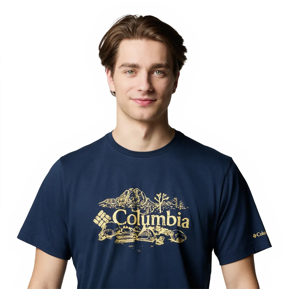 Columbia Kettle River™ Kortarmet T-skjorte, Collegiate navy