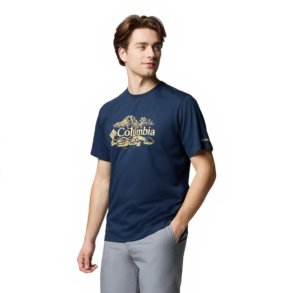 Columbia Kettle River™ Kortarmet T-skjorte, Collegiate navy