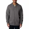 Columbia Logo Genser Med Hel Glidelås Refurbished, City grey heather / branded shadow lo