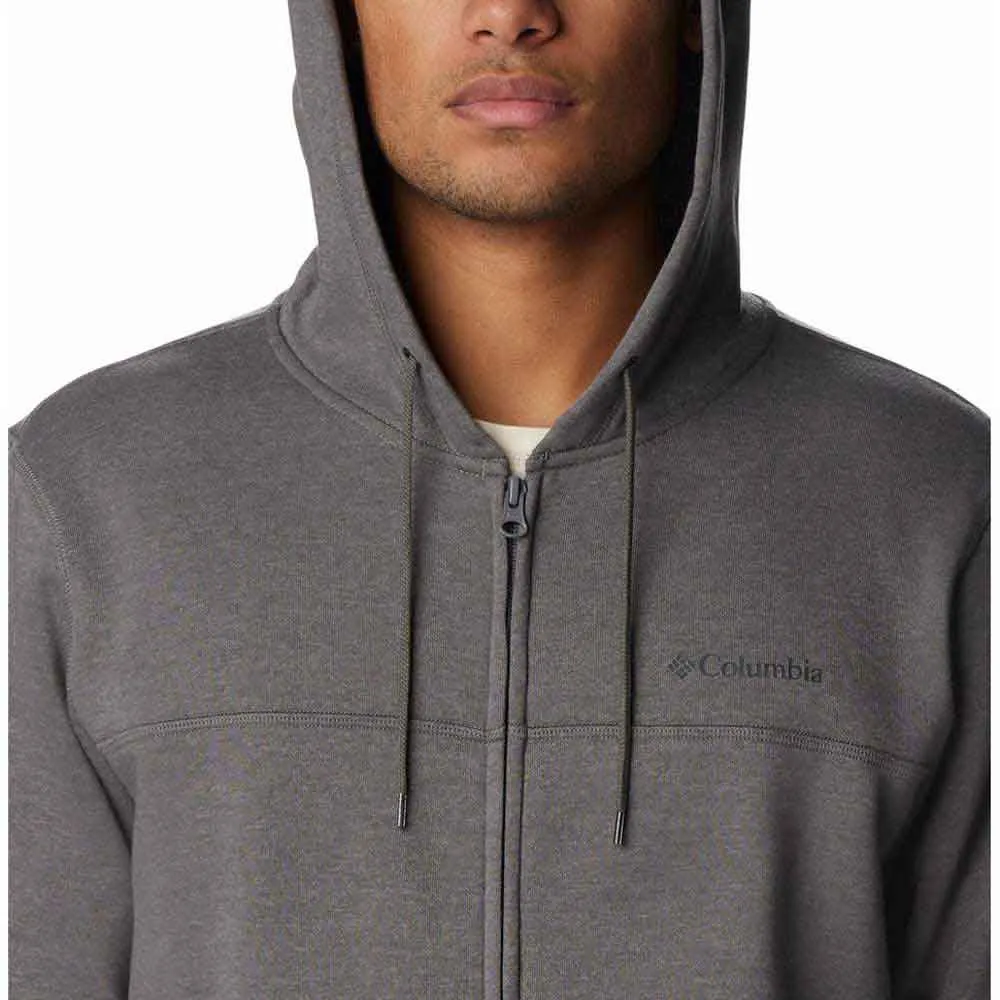 Columbia Logo Genser Med Hel Glidelås Refurbished, City grey heather / branded shadow lo
