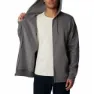 Columbia Logo Genser Med Hel Glidelås Refurbished, City grey heather / branded shadow lo