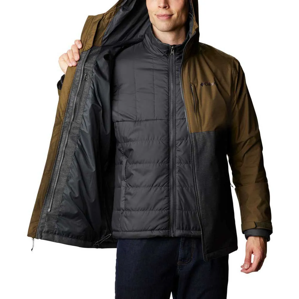 Columbia Ridge Gates Interchange Avtakbar Jakke, Shark twill / olive green slub