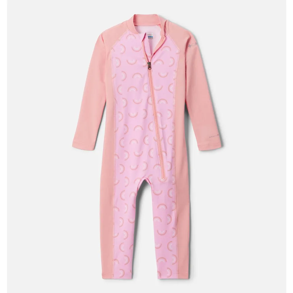 Columbia Sandy Shores™ Ii Uv-beskyttende Langermet Jumpsuit Til Barn unisex, Cosmos rainbowy / salmon rose, 4Y