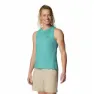 Columbia Weekend Ascent™ Ermeløs T-skjorte, Teal