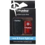 Columbus Adventure Line Sykkellyktesett, Black, One Size