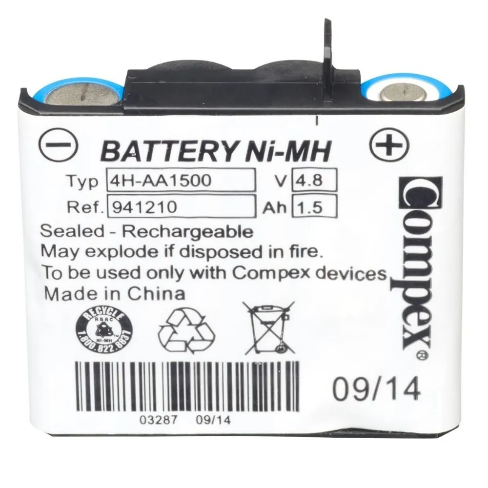Compex 4-cellers Batteri, White, One Size