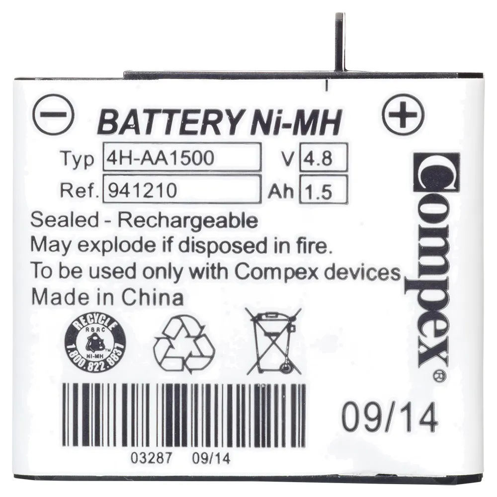 Compex 4-cellers Batteri, White, One Size