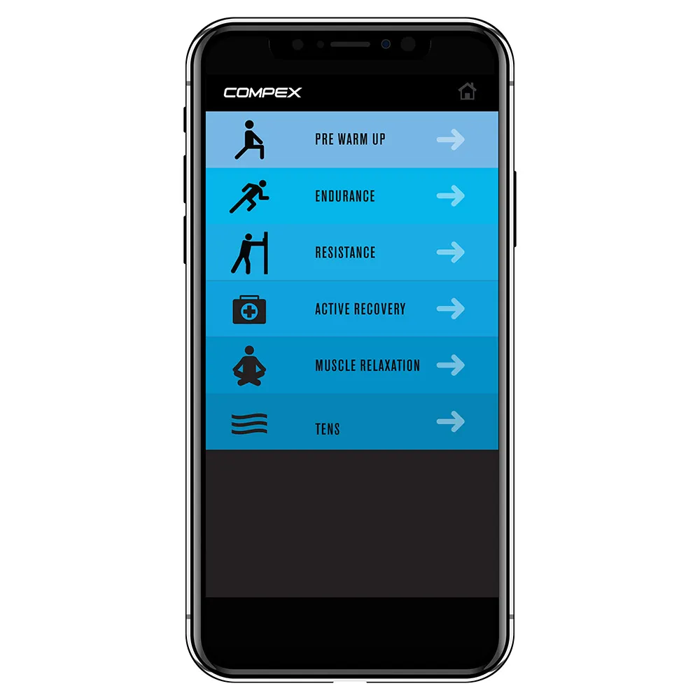 Compex Mini Trådløs Muskelstimulator Med Tens, Black, One Size