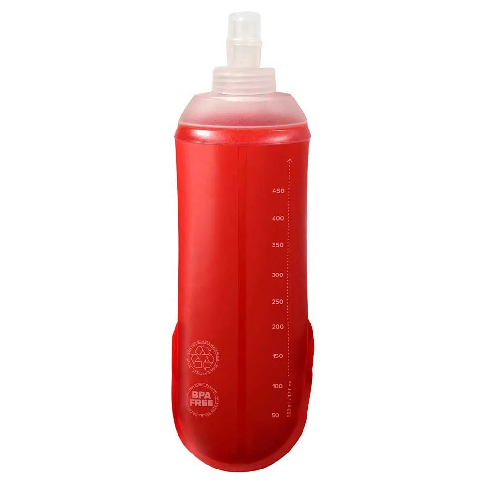 Compressport Ergoflask 500ml + Tube Myk Flaske, Red, 500ml Compressport Ergoflask 500ml + Tube Myk Flaske, Red, 500ml