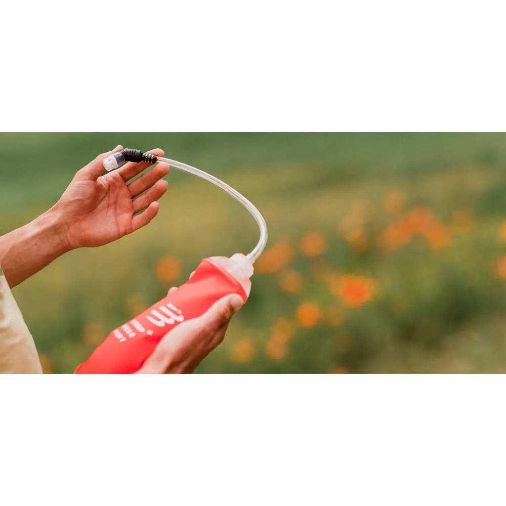 Compressport Ergoflask 500ml + Tube Myk Flaske, Red, 500ml Compressport Ergoflask 500ml + Tube Myk Flaske, Red, 500ml