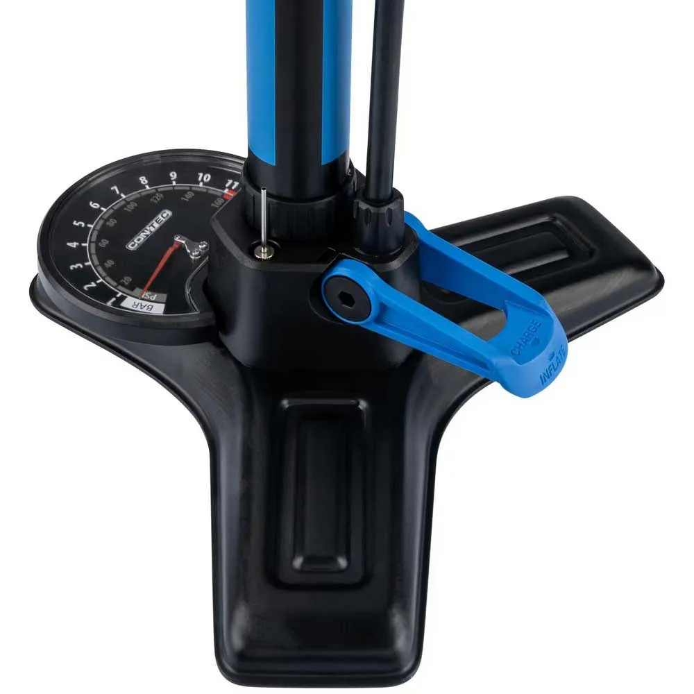 Con-Tec Boost Sykkelpumpe, Black / blue, 160psi