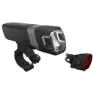 Con-Tec Dlux Micro 120 Sykkellyktesett, Black, 290 Lysstyrker