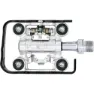 Con-Tec Dual Sport Sykkelpedaler, Silver / black, One Size