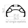 Con-Tec Exit Master 29´´ Felg 21 Mm, Black, 29" 32H