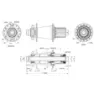 Con-Tec M.core 6b Disc Boost Sram Xd Baknav, Black, 32H, 12 x 148mm