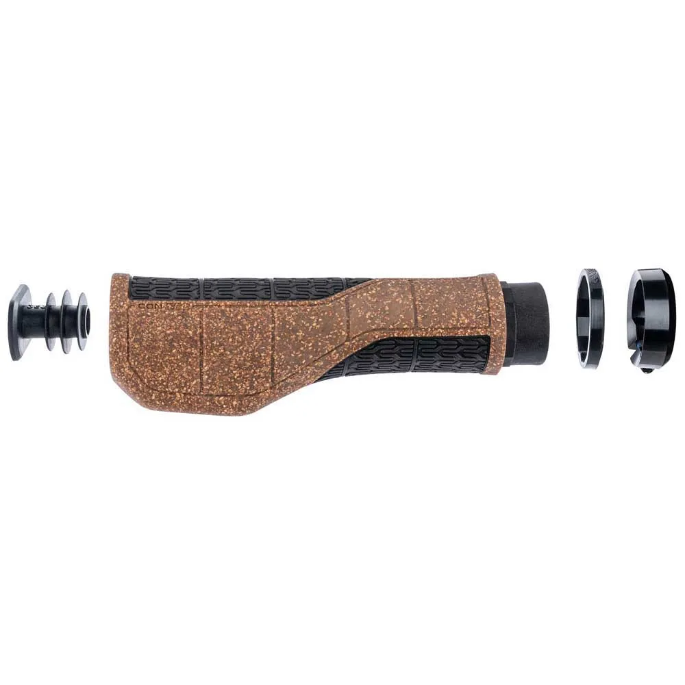 Con-Tec Mountain Comfort Kork Håndtak, Black / cork, 95/138mm