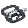 Con-Tec Ny-505050 Sykkelpedaler, Black / silver, One Size
