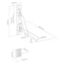 Con-Tec Smart Fold 559 Mm Veggmontert Sykkelholder, Black, One Size