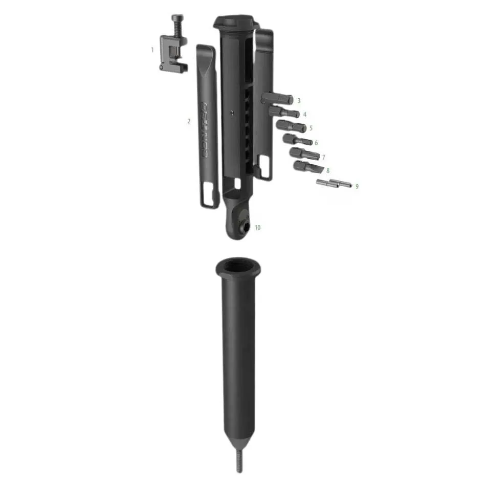 Con-Tec Treasure Fork 10 Multiverktøy, Black, One Size