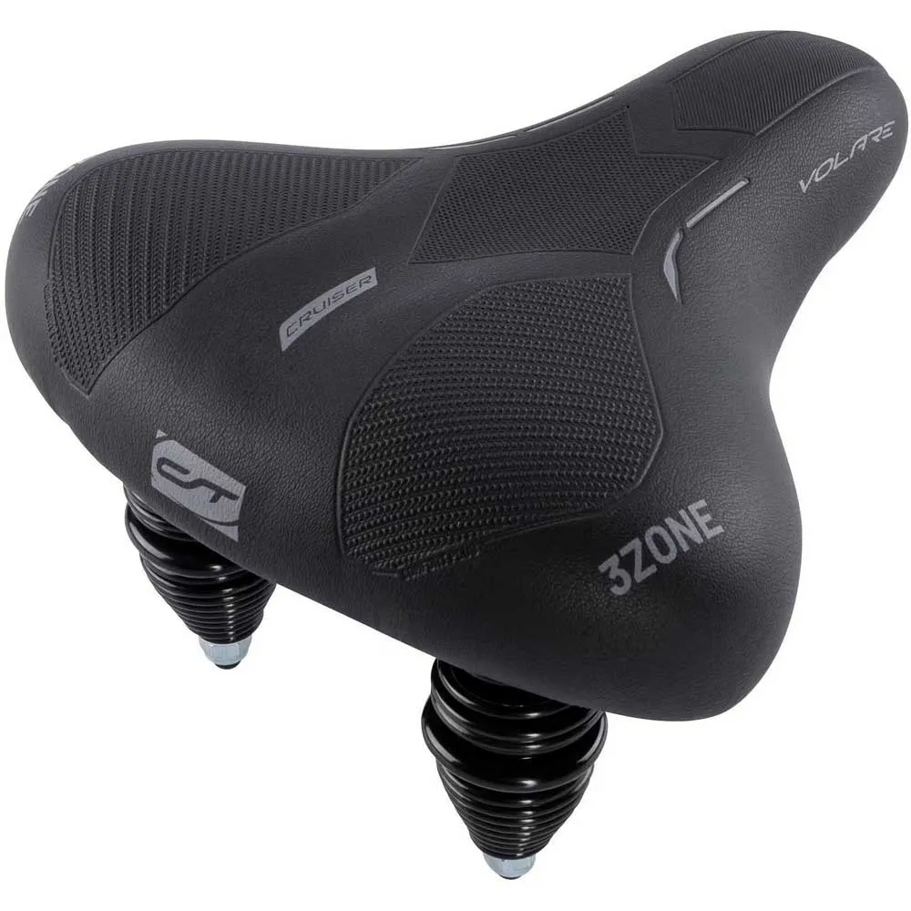 Con-Tec Volare City Cruiser Sykkelsete, Black, One Size