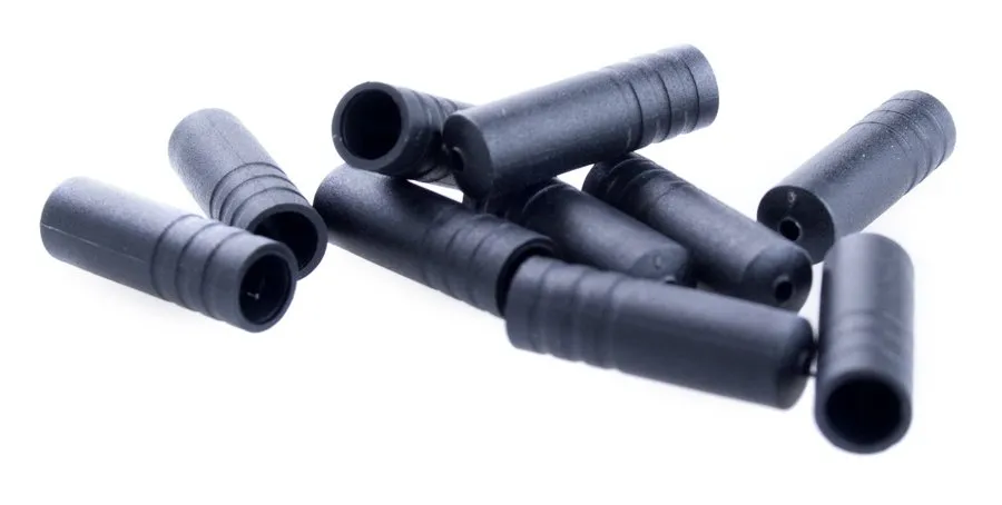 Connect 100 stk Endestopper for strømpe 5 mm., Svart