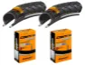 Continental 2 Dekk + 2 Slanger Continental Contact Plus 700x42 (42-622) Refleks Racer Ventil, Sykkeldekk