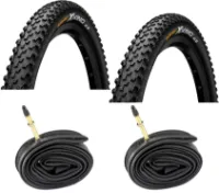 Continental 2 dekk + 2 slanger Continental Cross King II 29"x 2,20"Sammenleggbare dekk med Presta Ventil Continental 2 dekk + 2 slanger Continental Cross King II 29"x 2,20"Sammenleggbare dekk med Presta Ventil