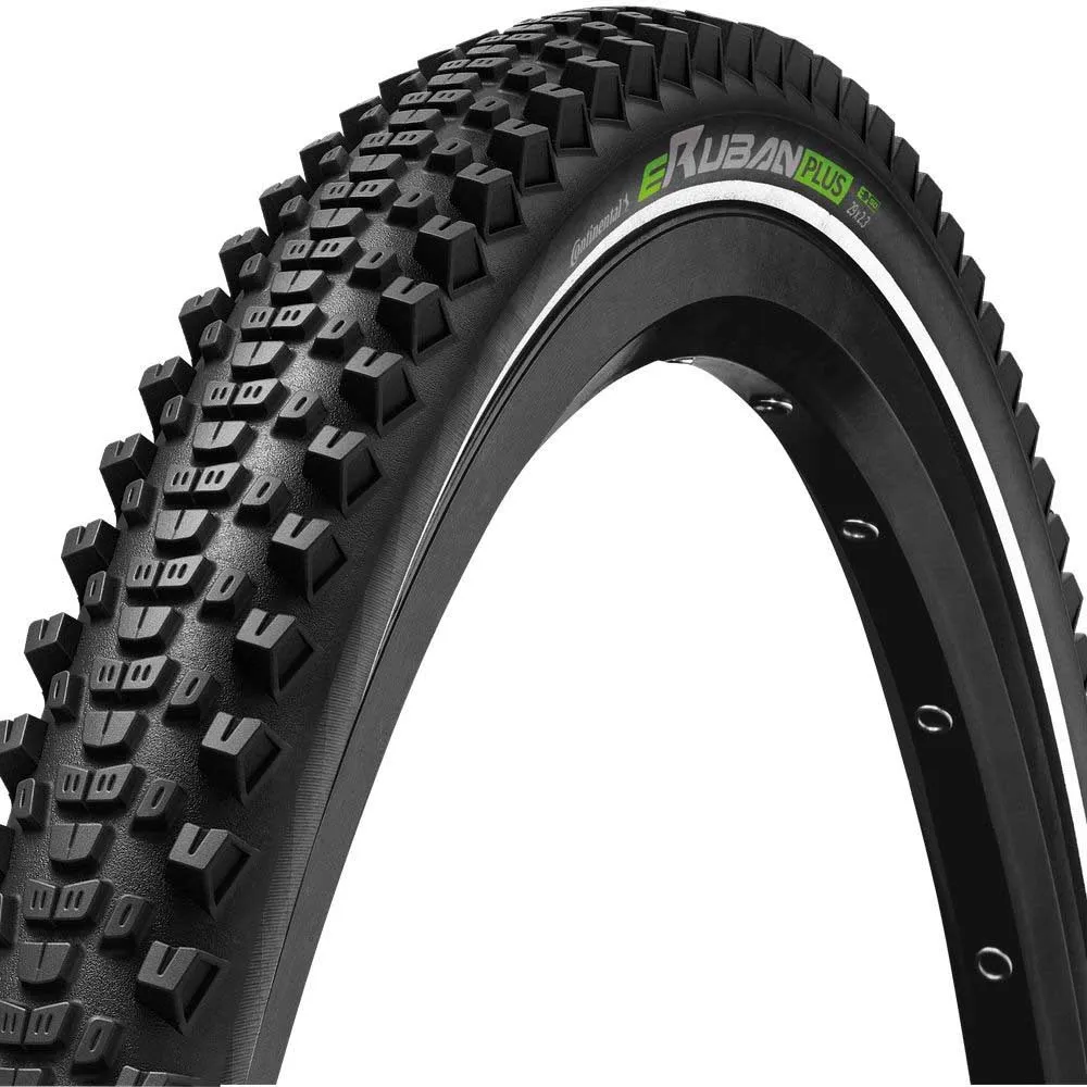 Continental Eruban Plus 20´´ X 2.40 Stiv Mtb-dekk, Black / black, 20" x 2.40, Sykkeldekk