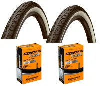 Continental RIDE Tour hverdagsdekk 700 x 45C sort/hvid sampak dunlopventil
