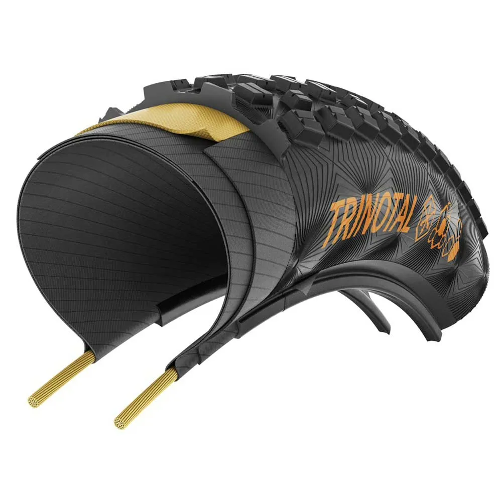Continental Trinotal Trail Grip Tubeless 26´´ X 2.20 Mtb-dekk, Black / black, 26" x 2.20, Sykkeldekk