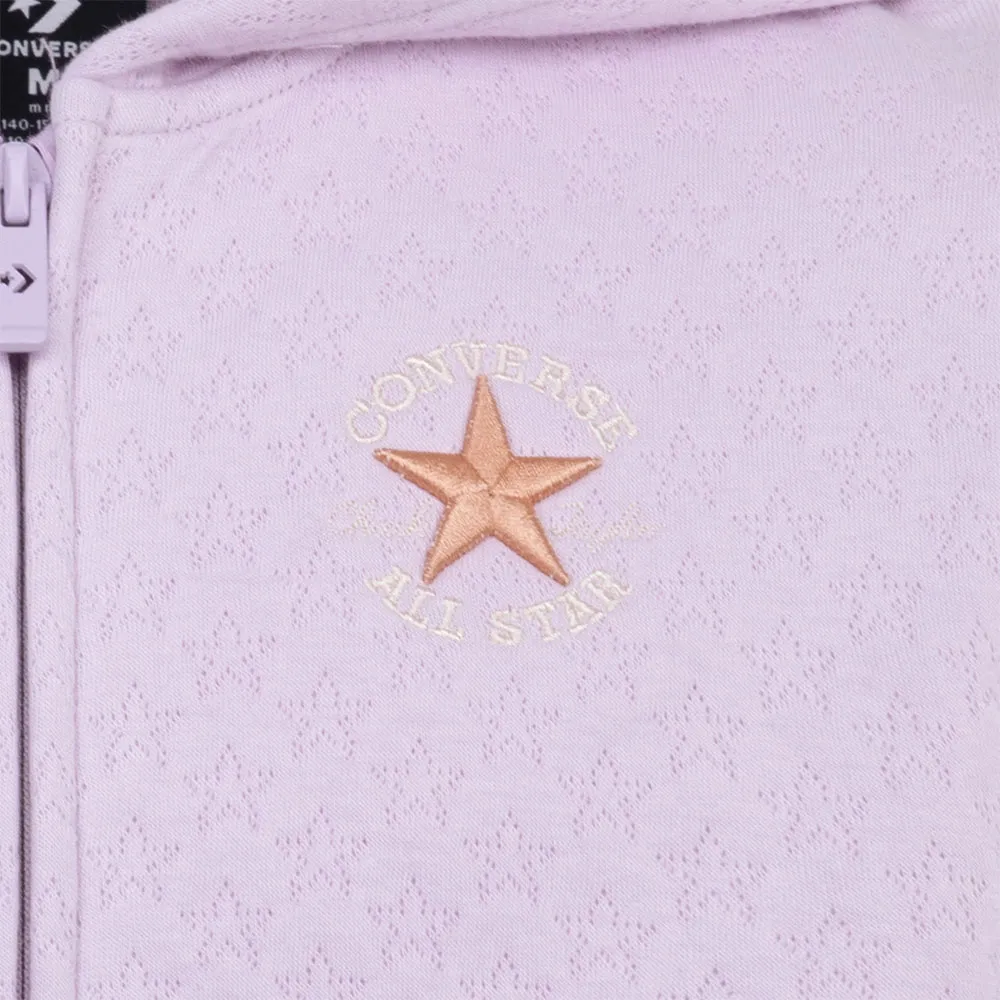 Converse Star Pointelle Genser Med Hel Glidelås