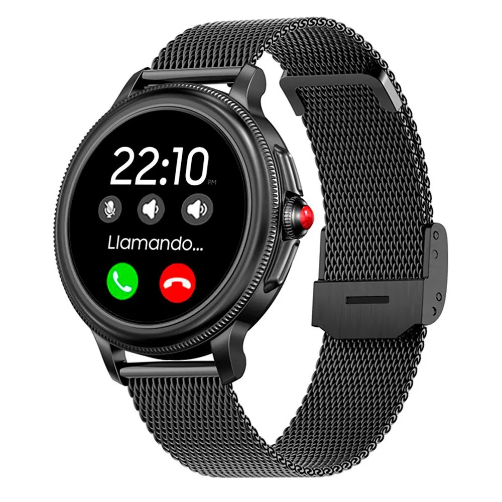 Cool Metal Silicone Dover Smartklokke, Black