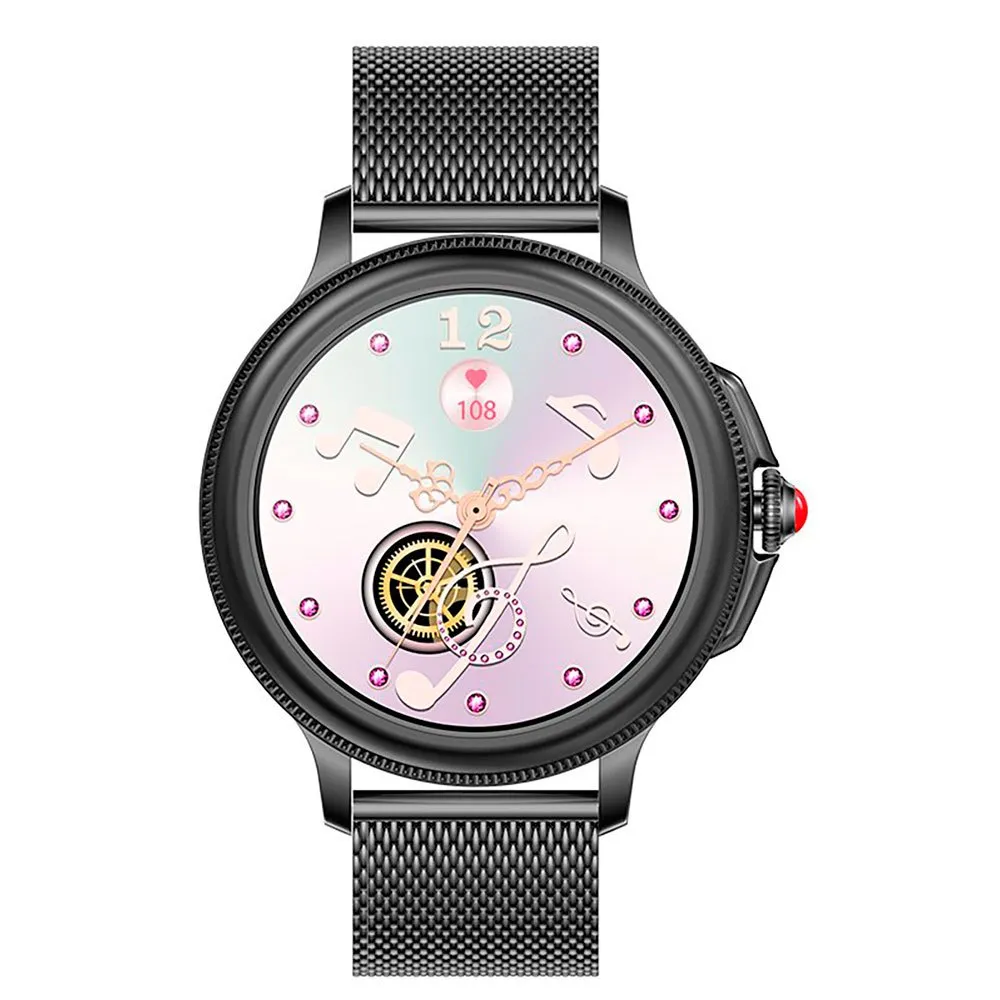 Cool Metal Silicone Dover Smartklokke, Black