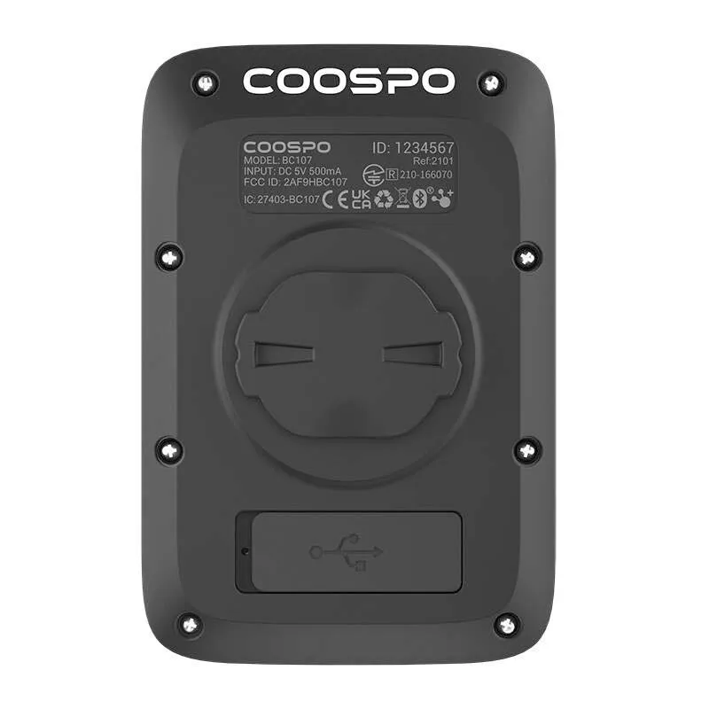 Coospo Bc107 Sykkelcomputer, Grey, One Size
