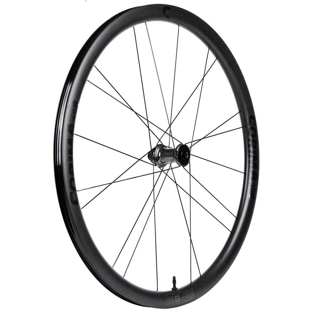 Corima 35r Cl Disc Tubeless Forhjul For Landeveissykkel, Black / black, 12 x 100mm Corima 35r Cl Disc Tubeless Forhjul For Landeveissykkel, Black / black, 12 x 100mm