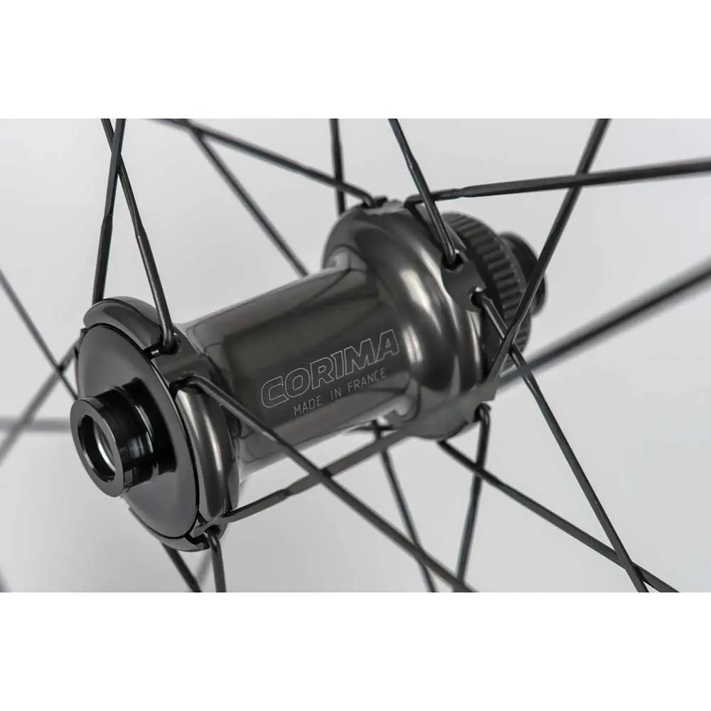 Corima 45r 3k Disc Tubeless Forhjul For Landeveissykkel, Black, 12 x 100mm