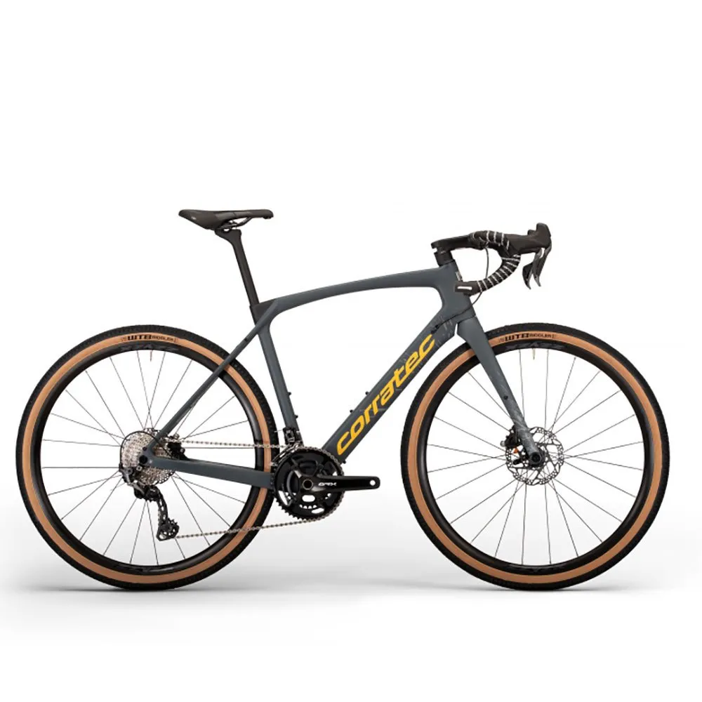 Corratec Allroad C2 Grx 2023 Grussykkel, Grey / yellow, Gravel sykkel Corratec Allroad C2 Grx 2023 Grussykkel, Grey / yellow, Gravel sykkel