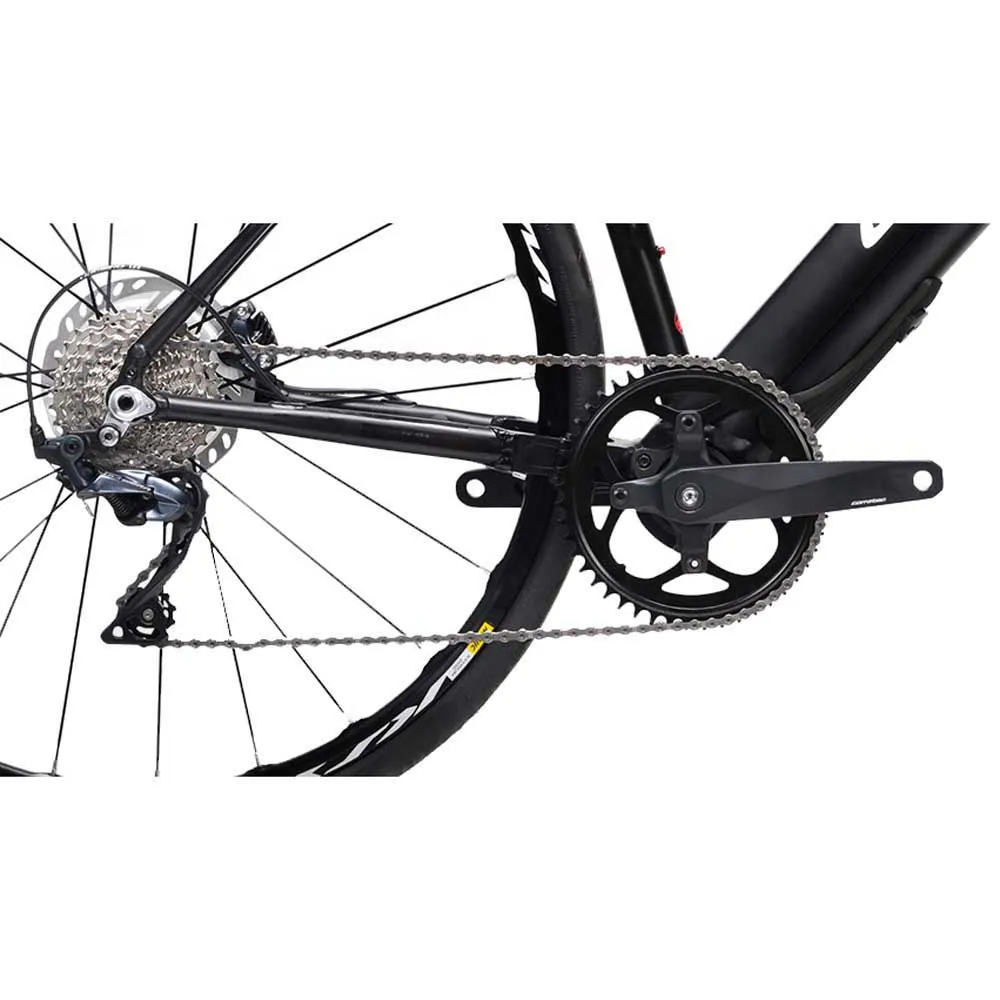 Corratec E-corones Elite Elektrisk Landeveissykkel, Black / white / red, 46, 250Wh, Elsykkel Corratec E-corones Elite Elektrisk Landeveissykkel, Black / white / red, 46, 250Wh, Elsykkel
