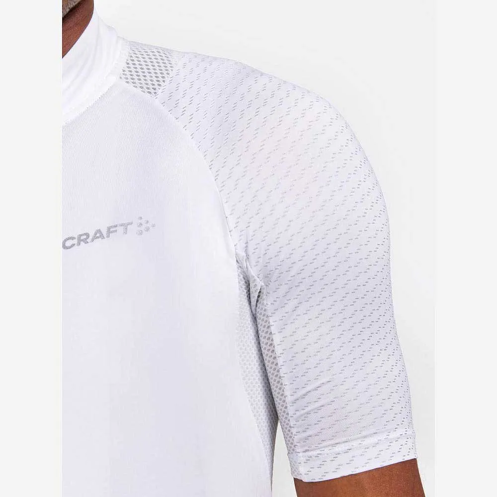 Craft Adv Endur Lumen Kort Ermet Trøye Refurbished, Ash white / flumino