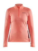 Craft Core Trim Thermal Midlayer Trøye Korall Dame Craft Core Trim Thermal Midlayer Trøye Korall Dame