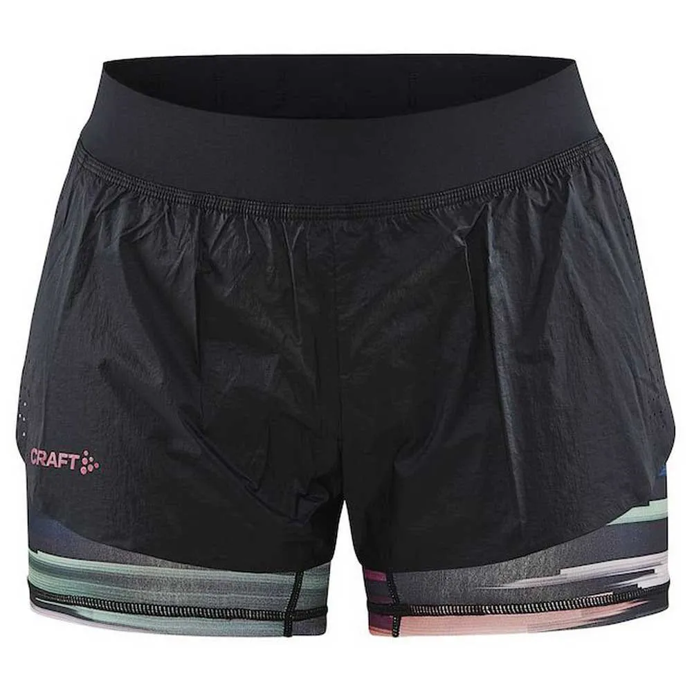 Craft Ctm Distance 2-i-1 Shorts female, Multi-roxo Craft Ctm Distance 2-i-1 Shorts female, Multi-roxo