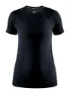 Craft Fuseknit Light RN Women Kortermet Trøye, Svart