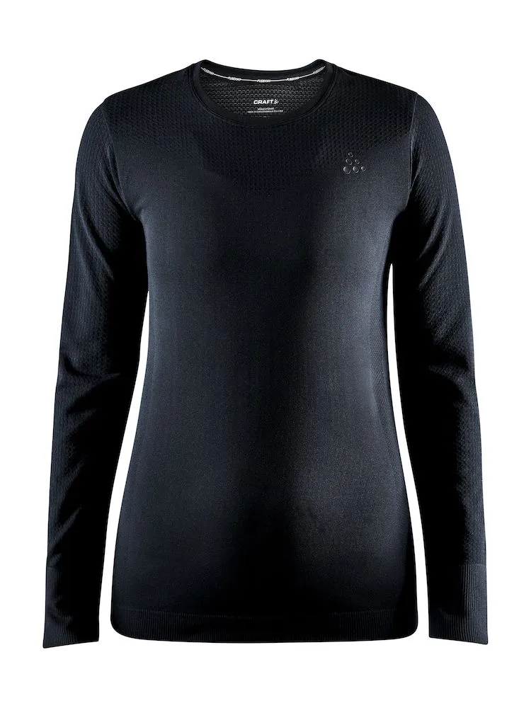 Craft Fuseknit Light RN Women Langermet Trøye, Svart