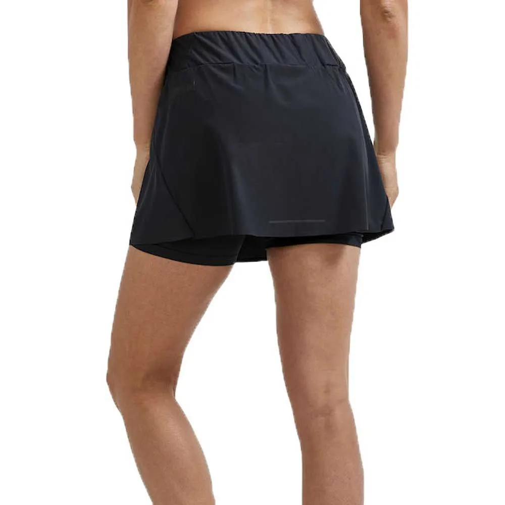 Craft Pro Hypervent 2-i-1 Skjørt female, Black
